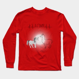 I love unicorn and alpaca Long Sleeve T-Shirt